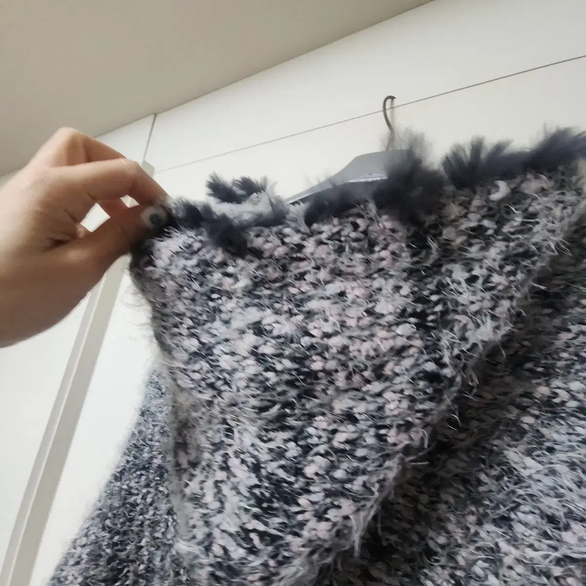 무지 따뜻 Knitwear 밸리걸 후드집업 겨울 가디건 S M