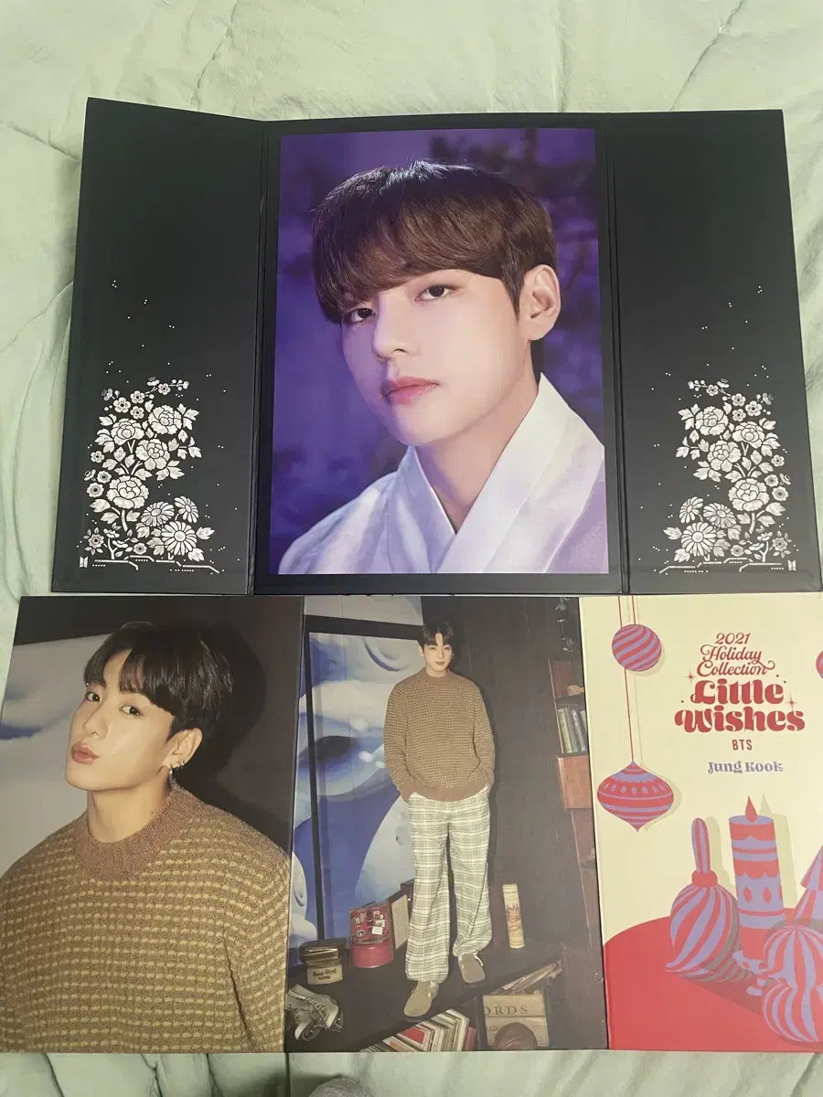 급처, 폭덤)2021 달마중 뷔 플립포토 & 정국 홀리데이 스탠드