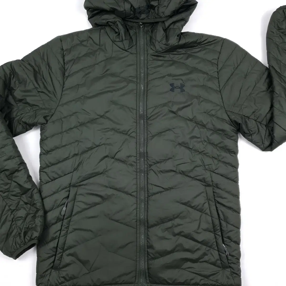 Under Armour Coldgear Reactor Hooded Jacket (Khaki)(M)(A)