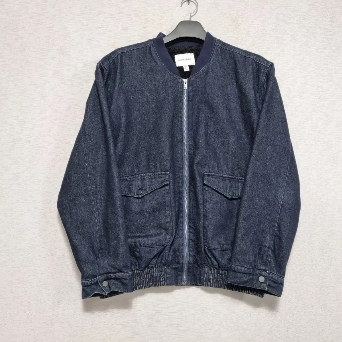 Urban Revivo Fleece Denim Zip-up Jacket Men100ㅡ1119