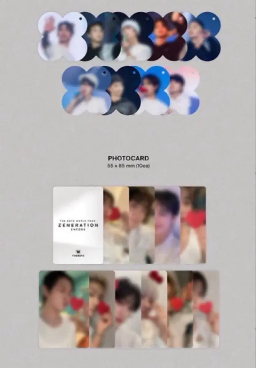 The Boyz Generation Ancon Q QR components buncheol photocard clovertags