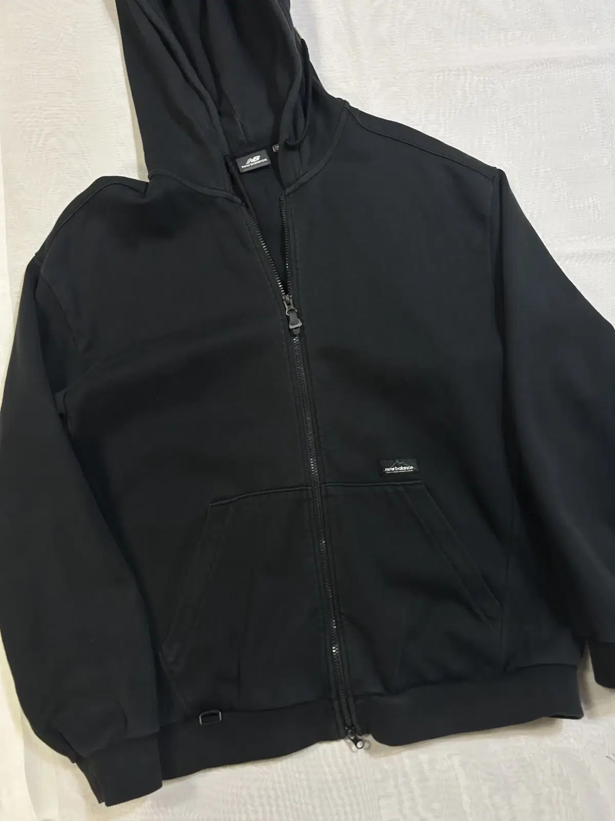 [2XL] New Balance Hoodie Zip-Up Black