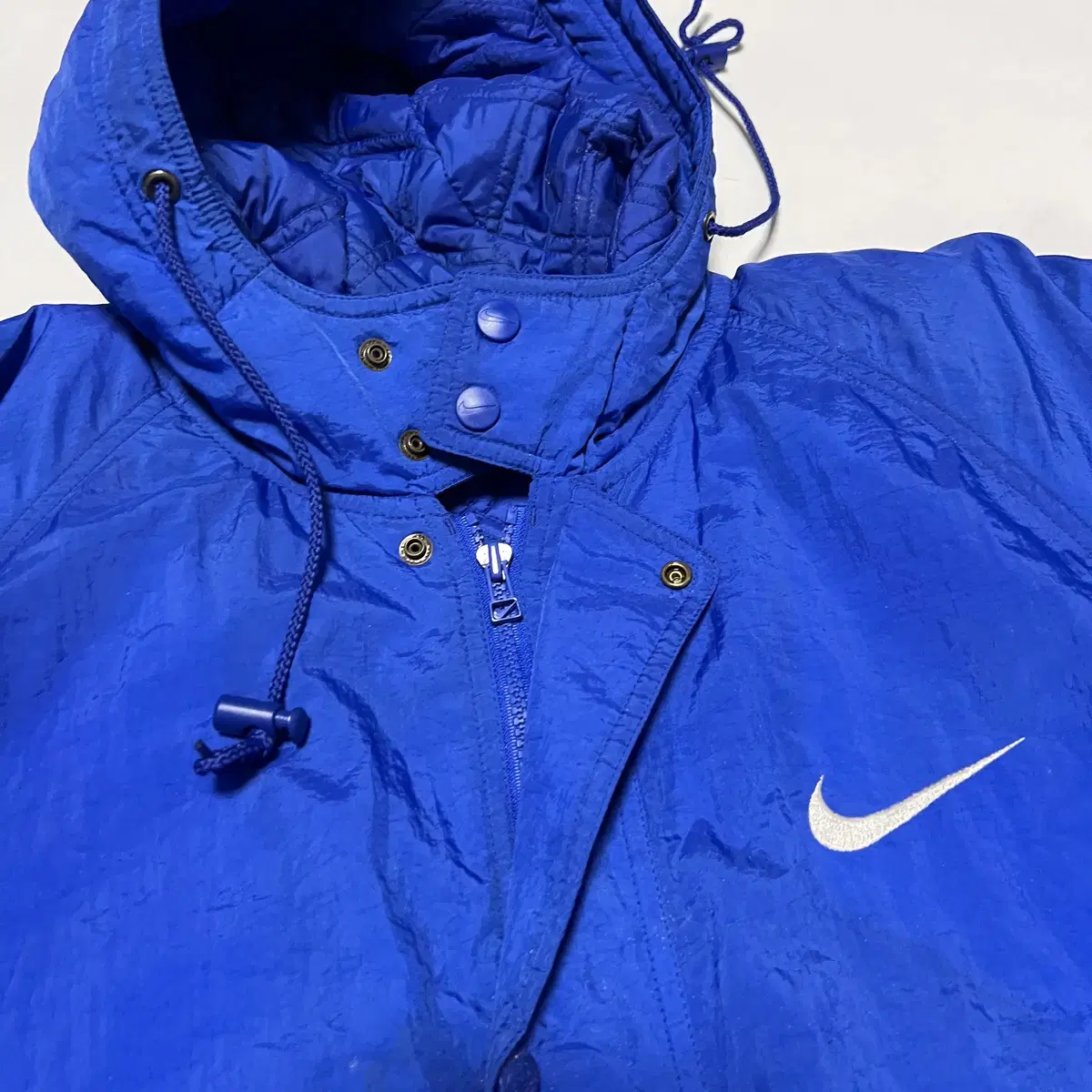 NIKE 나이키 빅로고 블루 누빔 코치자켓(XL)