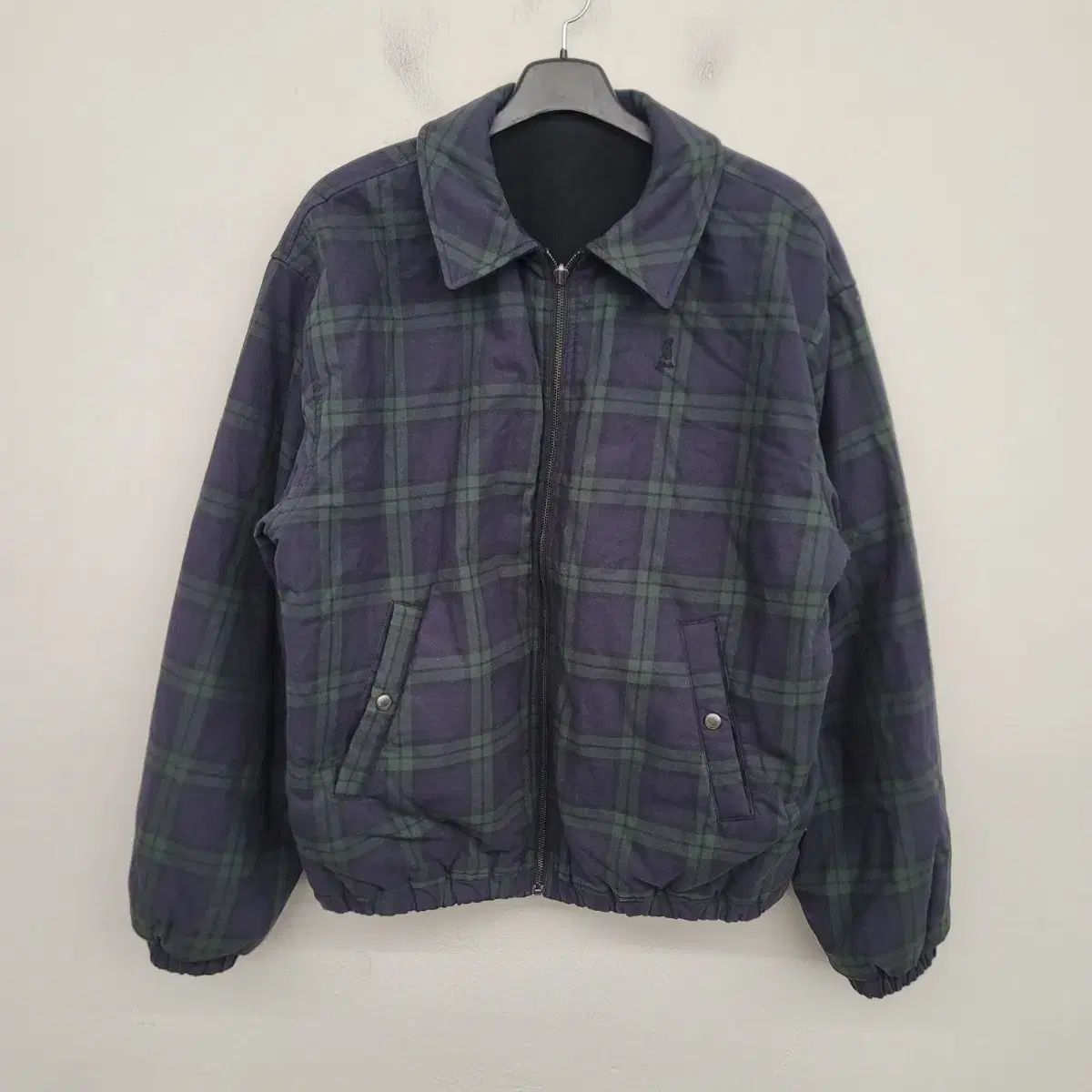 [105/XL] YALE Yale Check Furless Wool Reversible Reversible Jacket