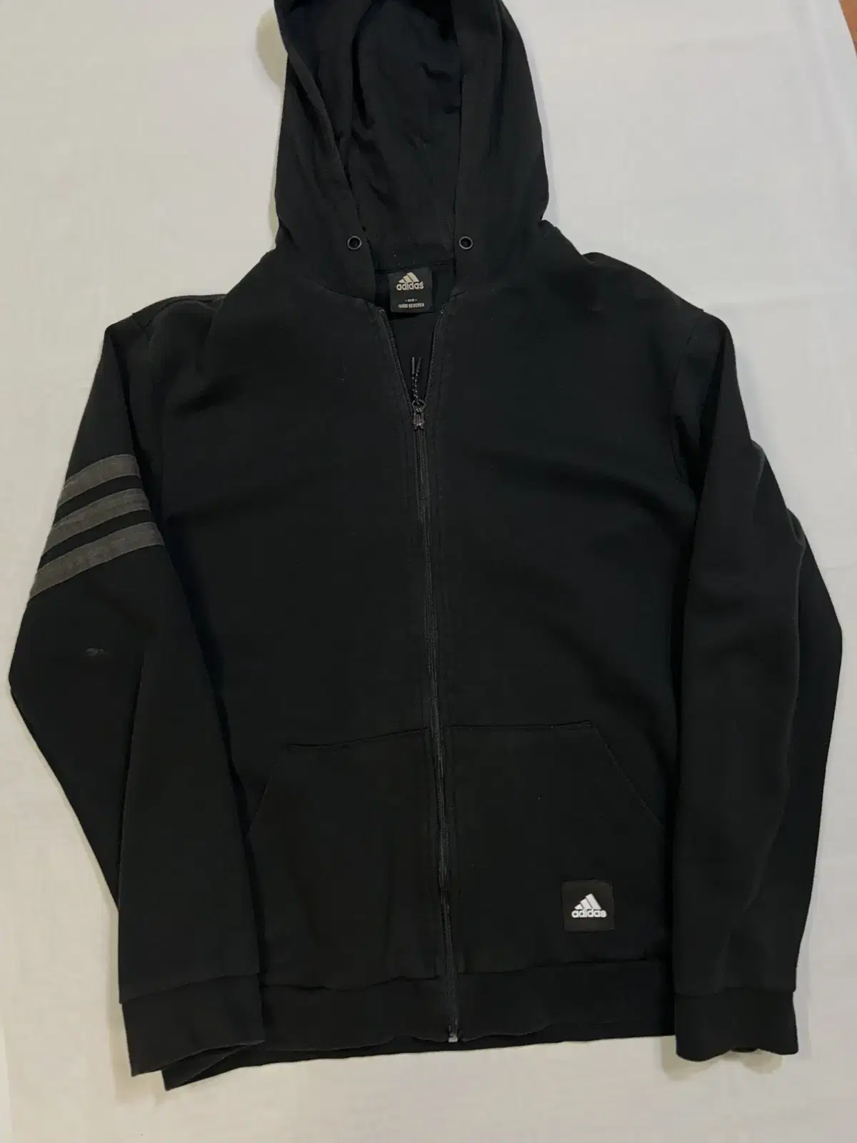 [3XL] Adidas Hoodie Zip-Up Black