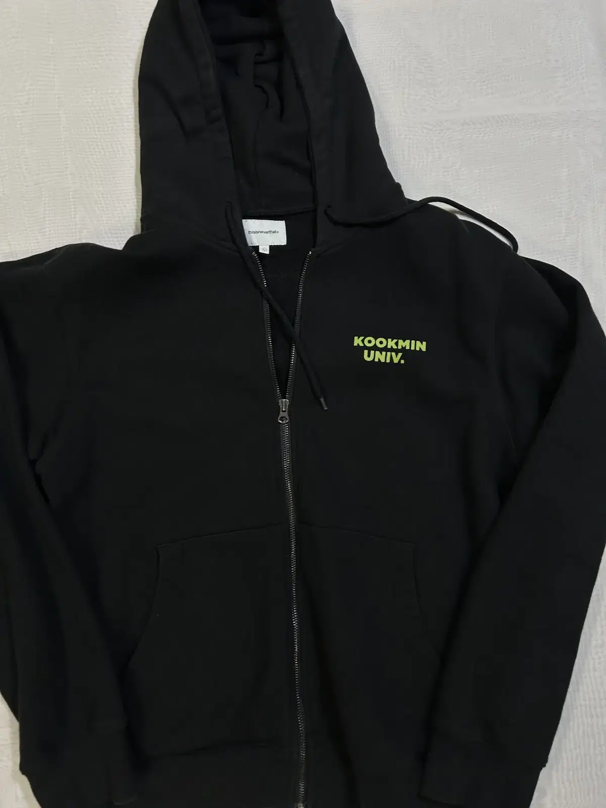 [L] This Is Never Never That Hoodie Zip Up Black