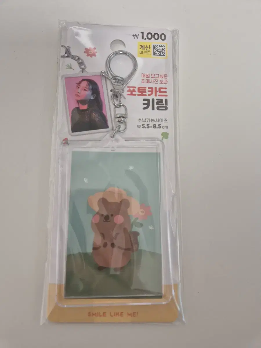 Daiso Photo Card keyring takpo