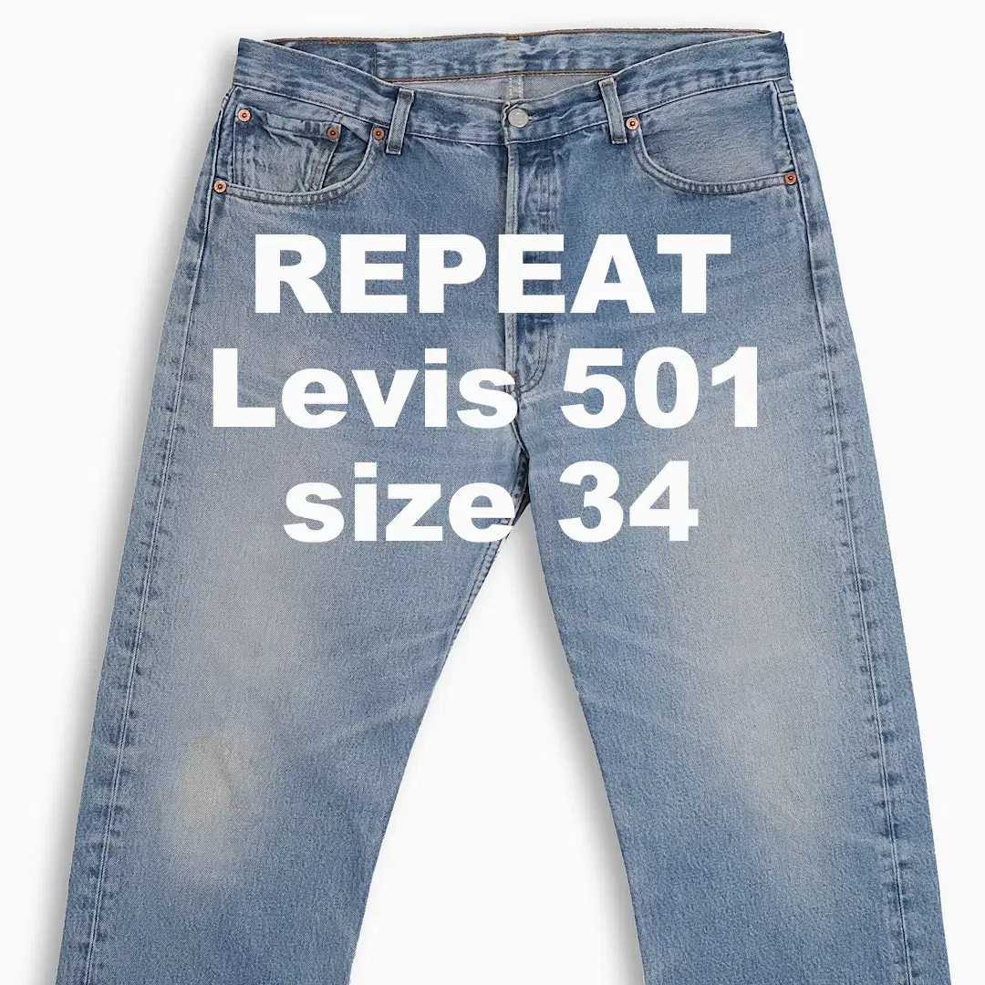 Vintage Levi's 501 Mid Blue 90s 34 Inch LV50136430