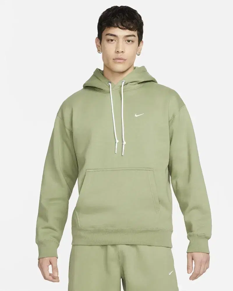 *Cheap!!!*3XLNike Solo Swoosh Men's Fleece Pullover Hoodie Oil Green