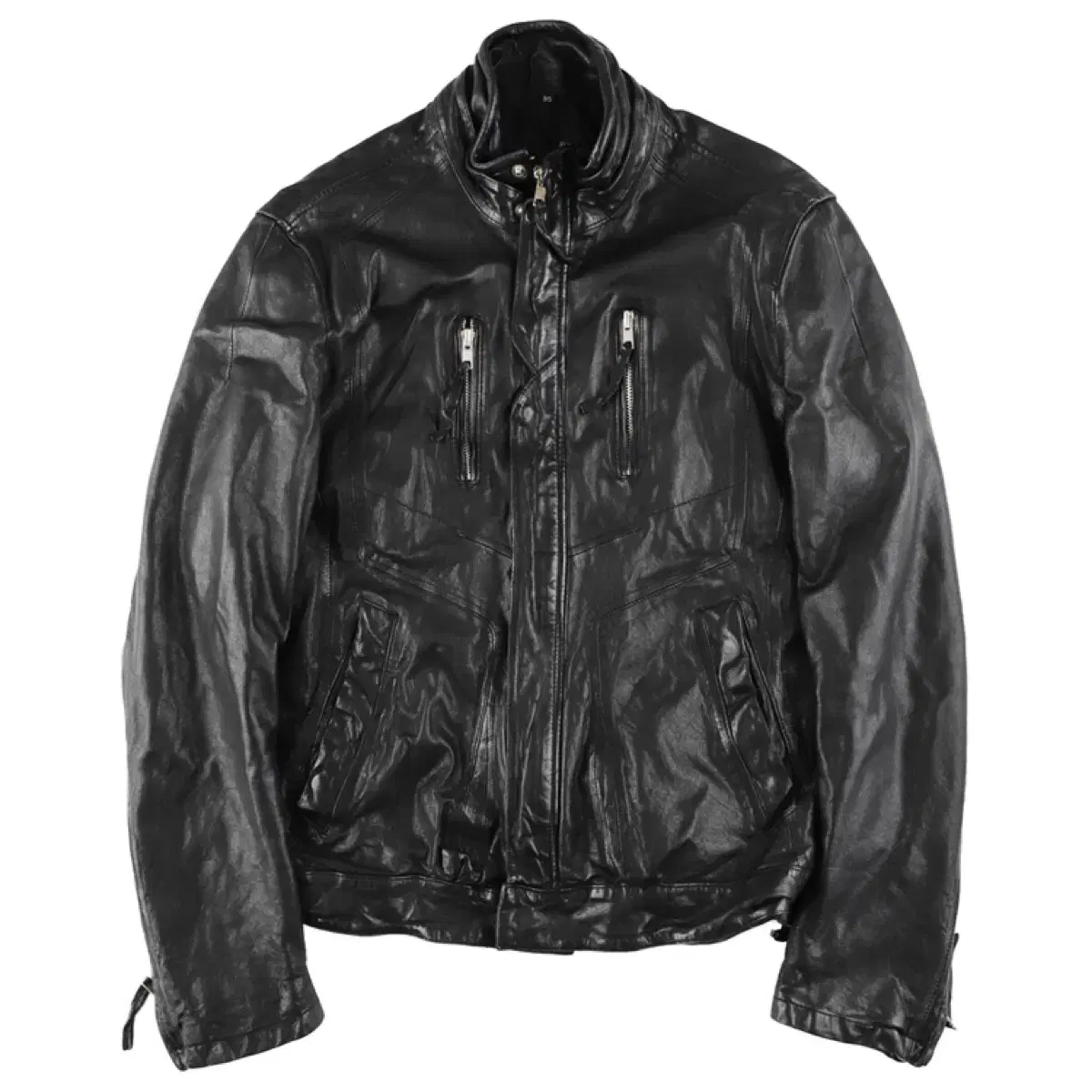 Sheep Skin leather detail Jacket