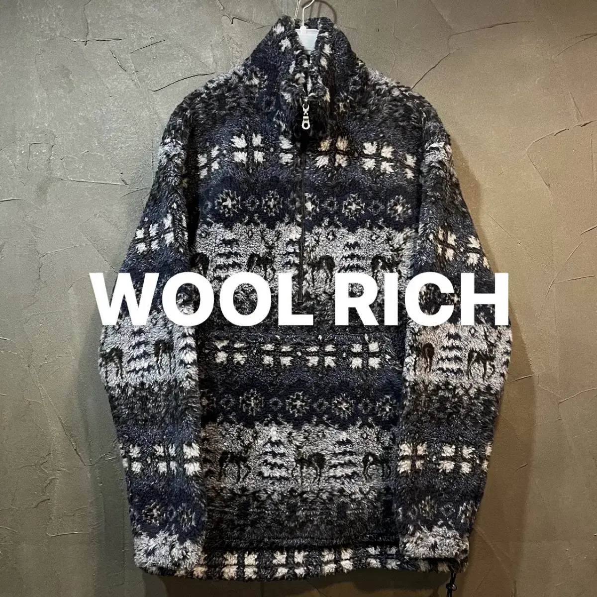 [S] WOOLRICH 울리치 반집업 플리스