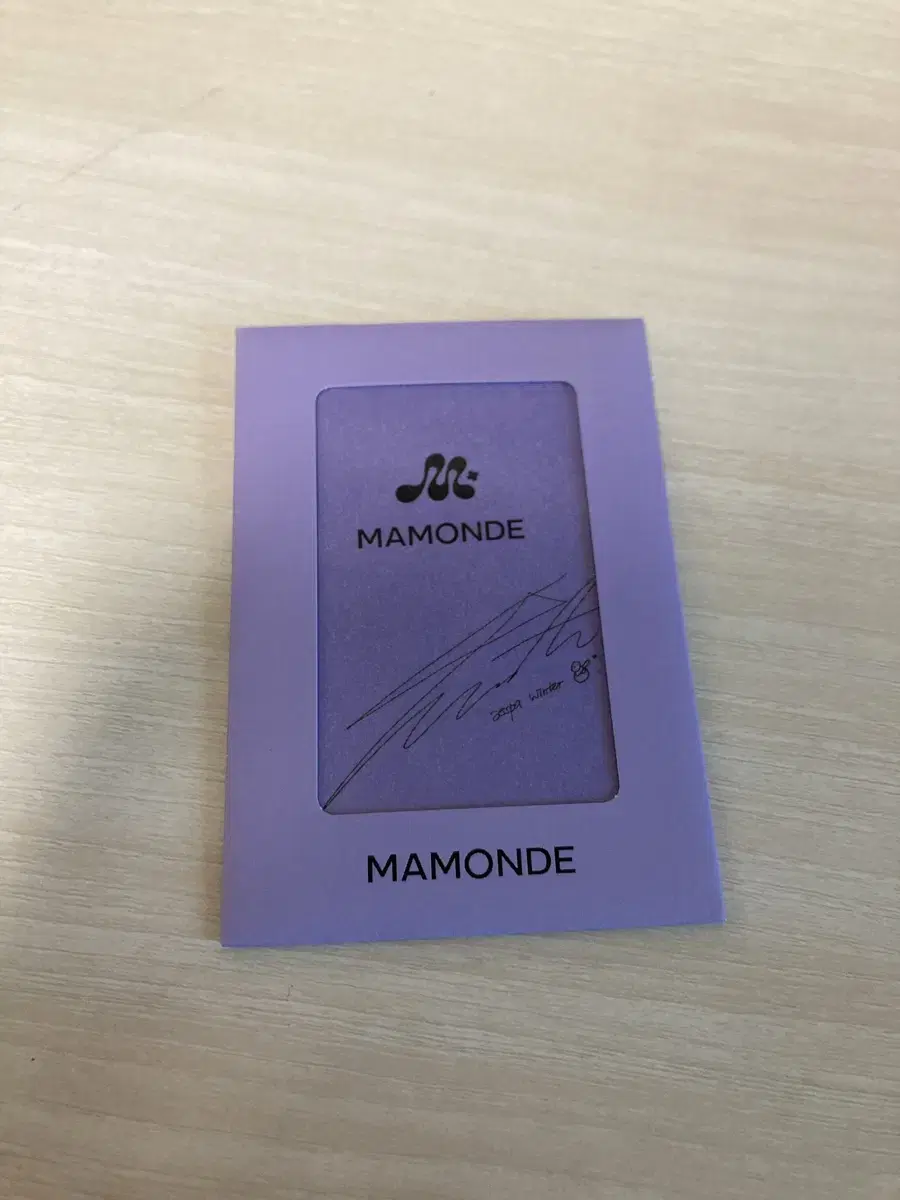 Mamonde winter photocard