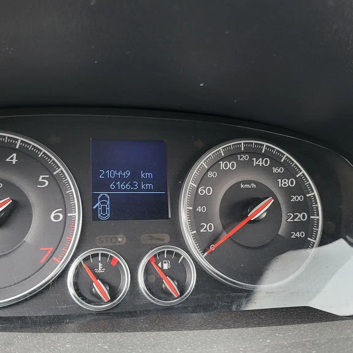 르노삼성 13년식 뉴SM5 L43 가솔린 계기판 210,449km