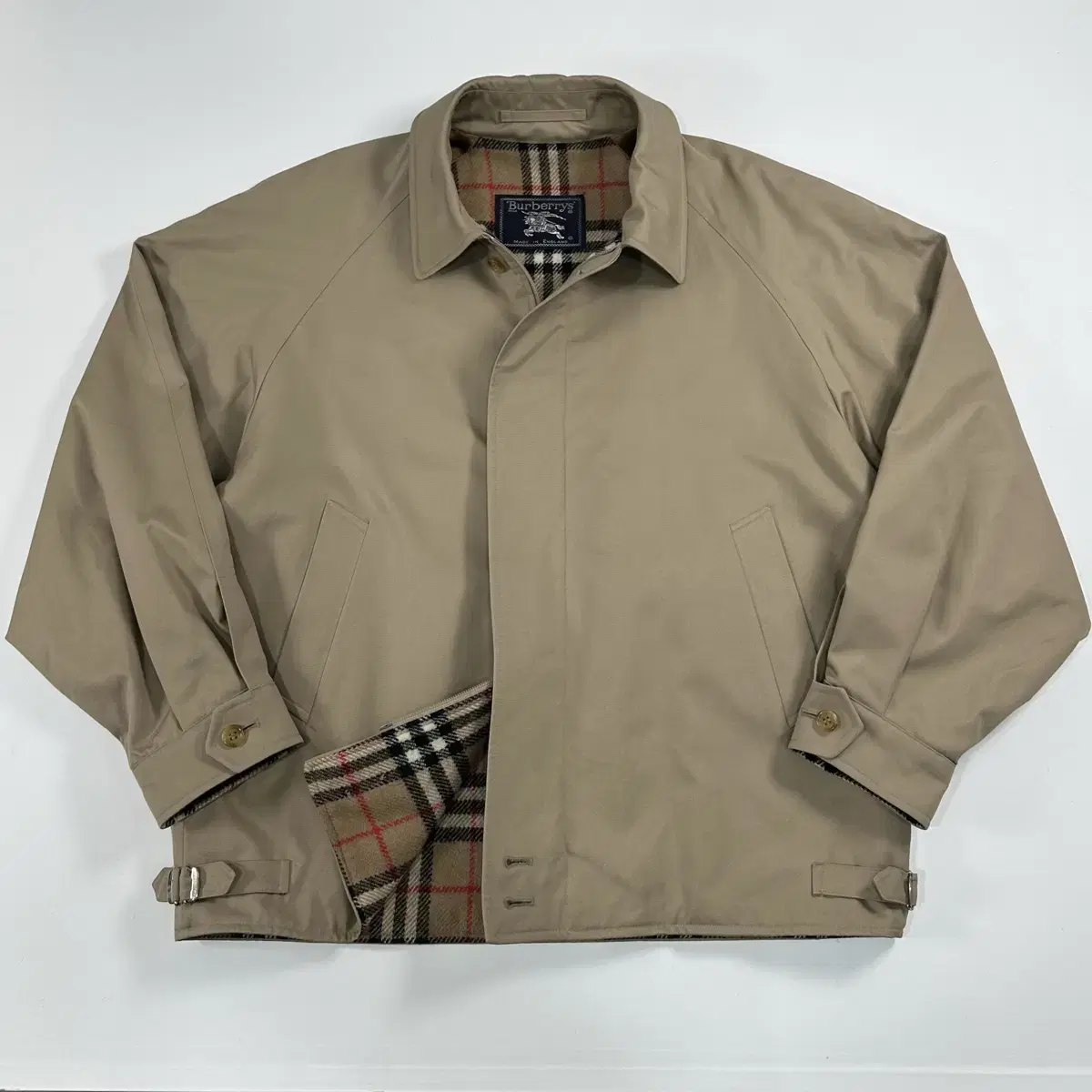 Burberry 90s Nova Check Lined Beige Jacket