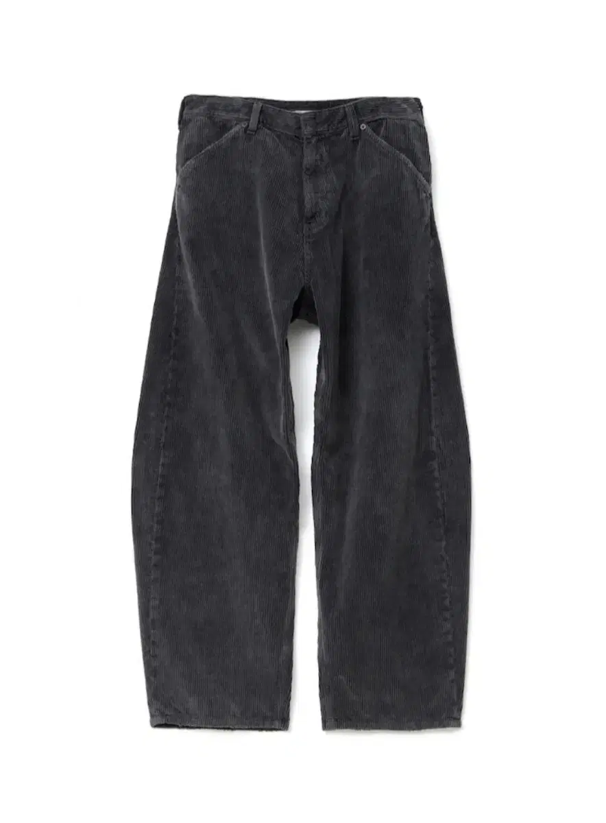 (3) Hatchingroom corduroy curved jin washed charcoal HATCHINGROOM