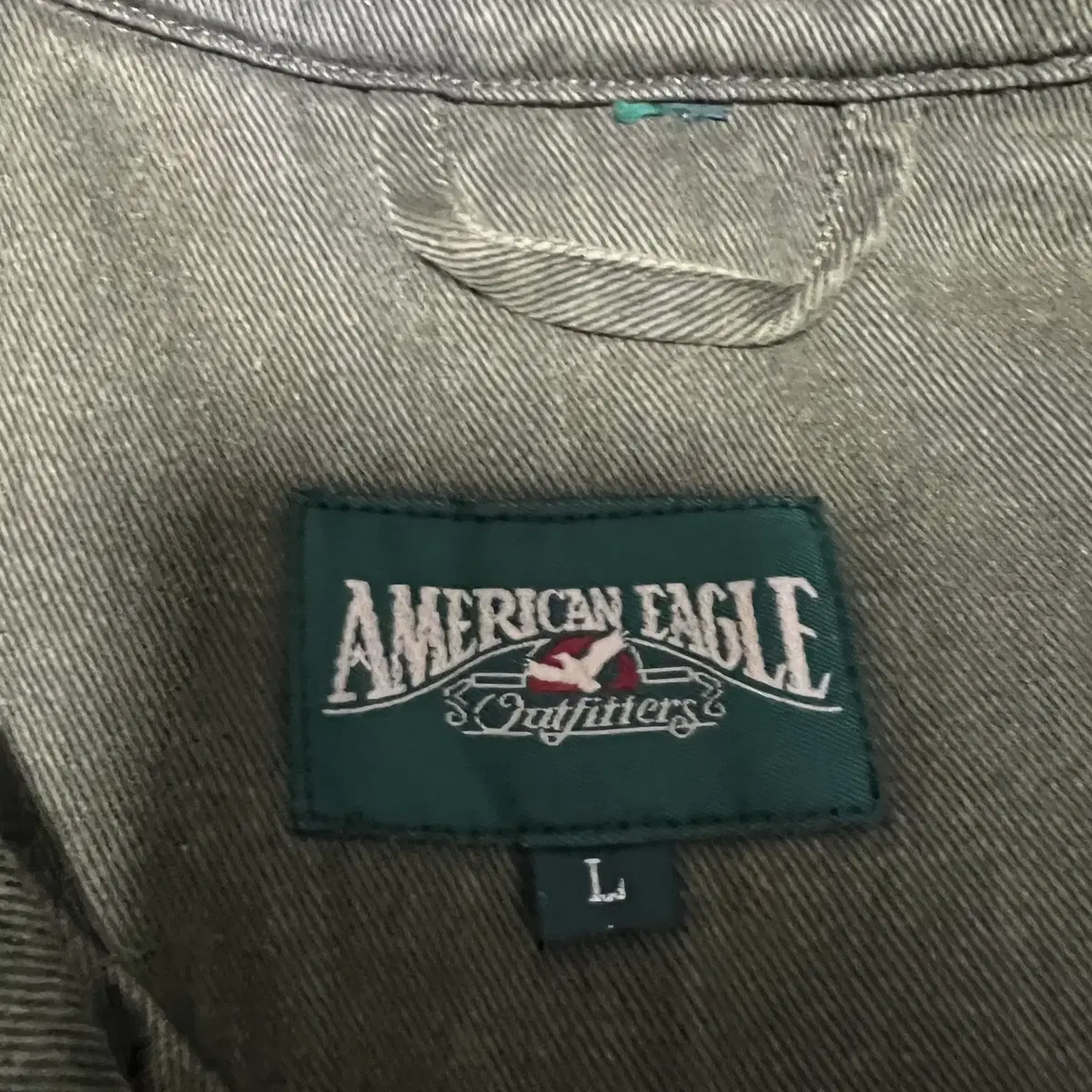 AMERICAN EAGLE 아메리칸 이글 카키 밀리터리 맥코트(L)