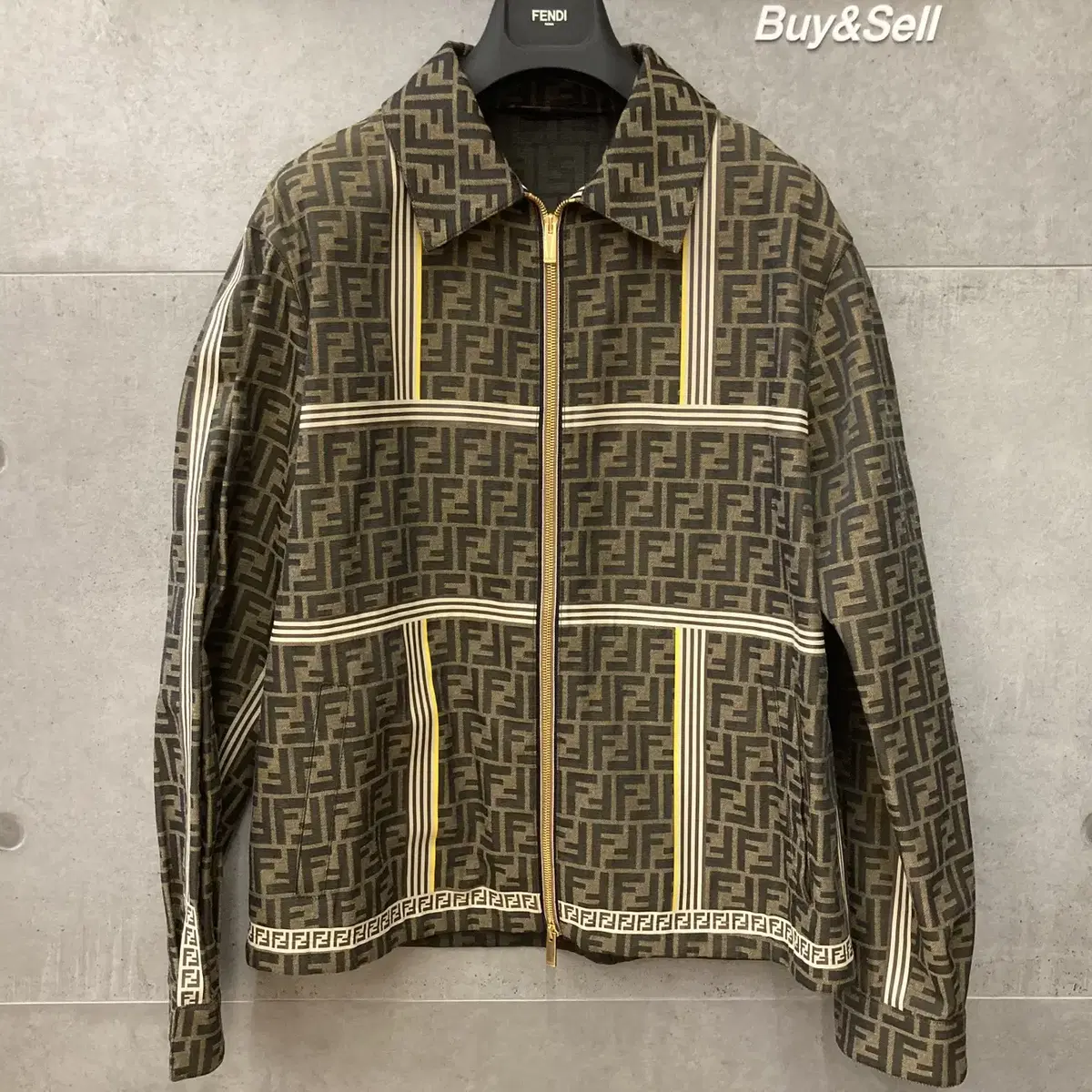 Fendi FF Monogram Jacquard Zip-up Jacket FW0956 -G110179