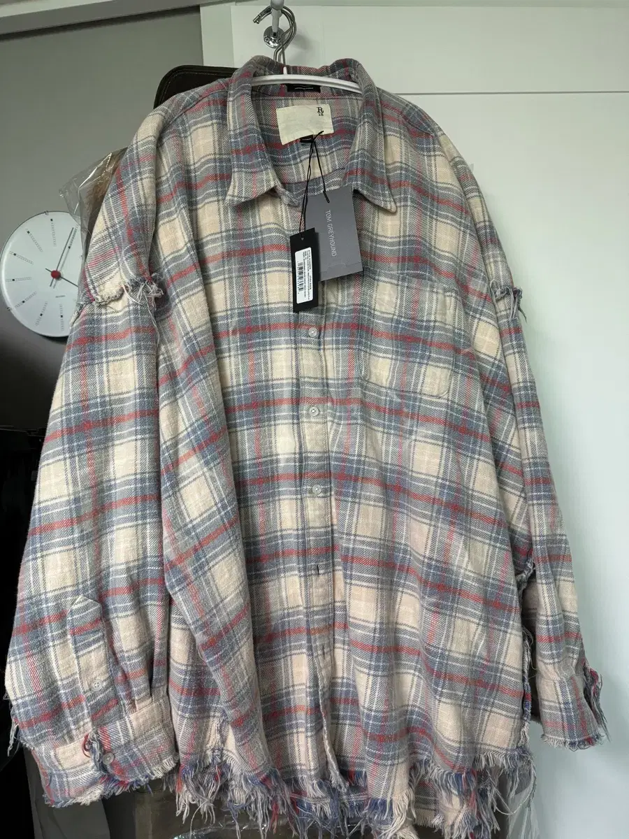 R13 iu checked shirt