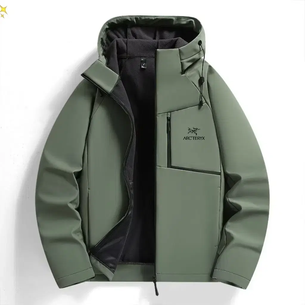 ArcteryxArcteryx Outdoor Windproof Waterproof Brushed Hooded San Jacket Outerwear