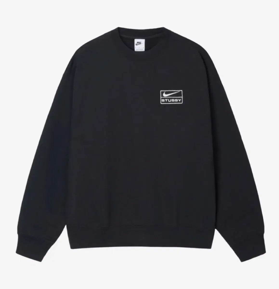 [L] Nike Stussy Crewneck Sweatshirt Black