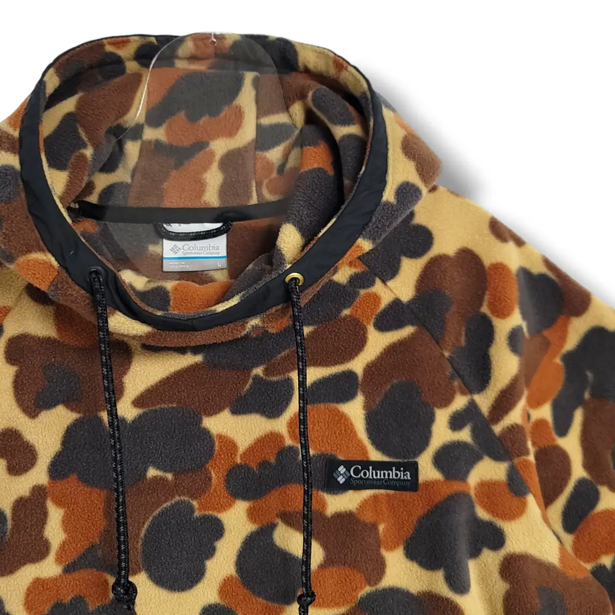 [L] Columbia Camouflage Fleece Hoodie