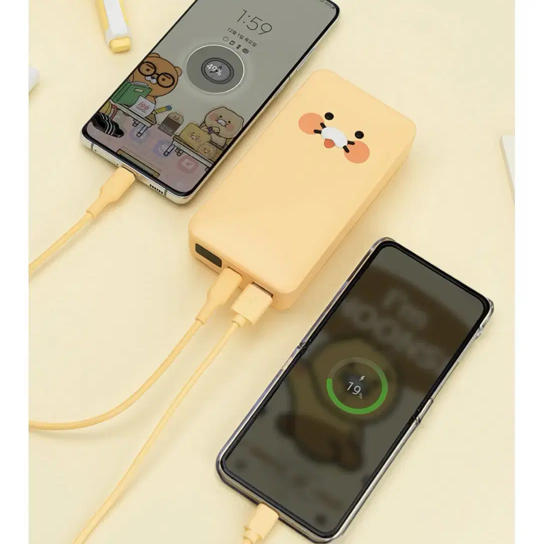 카카오프렌즈 사각 PD 춘식이 보조배터리 20000mAh 미개봉 새상품