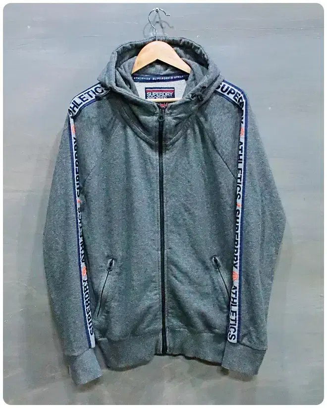 [XL] Superdry Sports Taping Logo Hoodie Zip Up