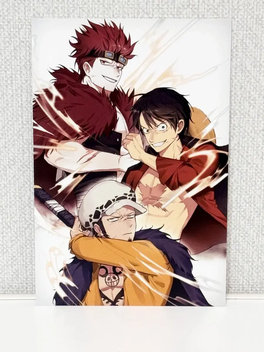 ONEPIECE Three Captains Kid Luffy Trafalgar by postcard pbak