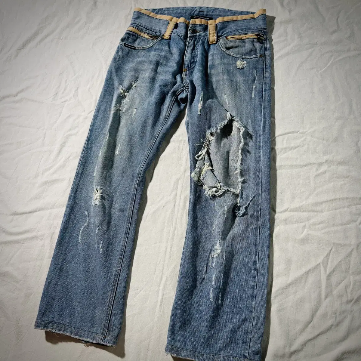 Dolce & Gabbana Destroyed Denim Pants