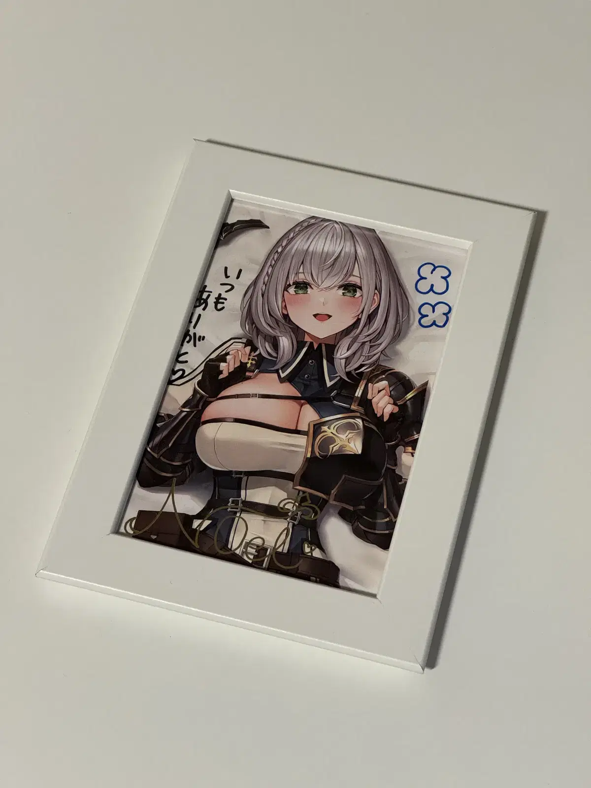 HoloLive Shirogane Noel Autographed kard Framed in Bulk