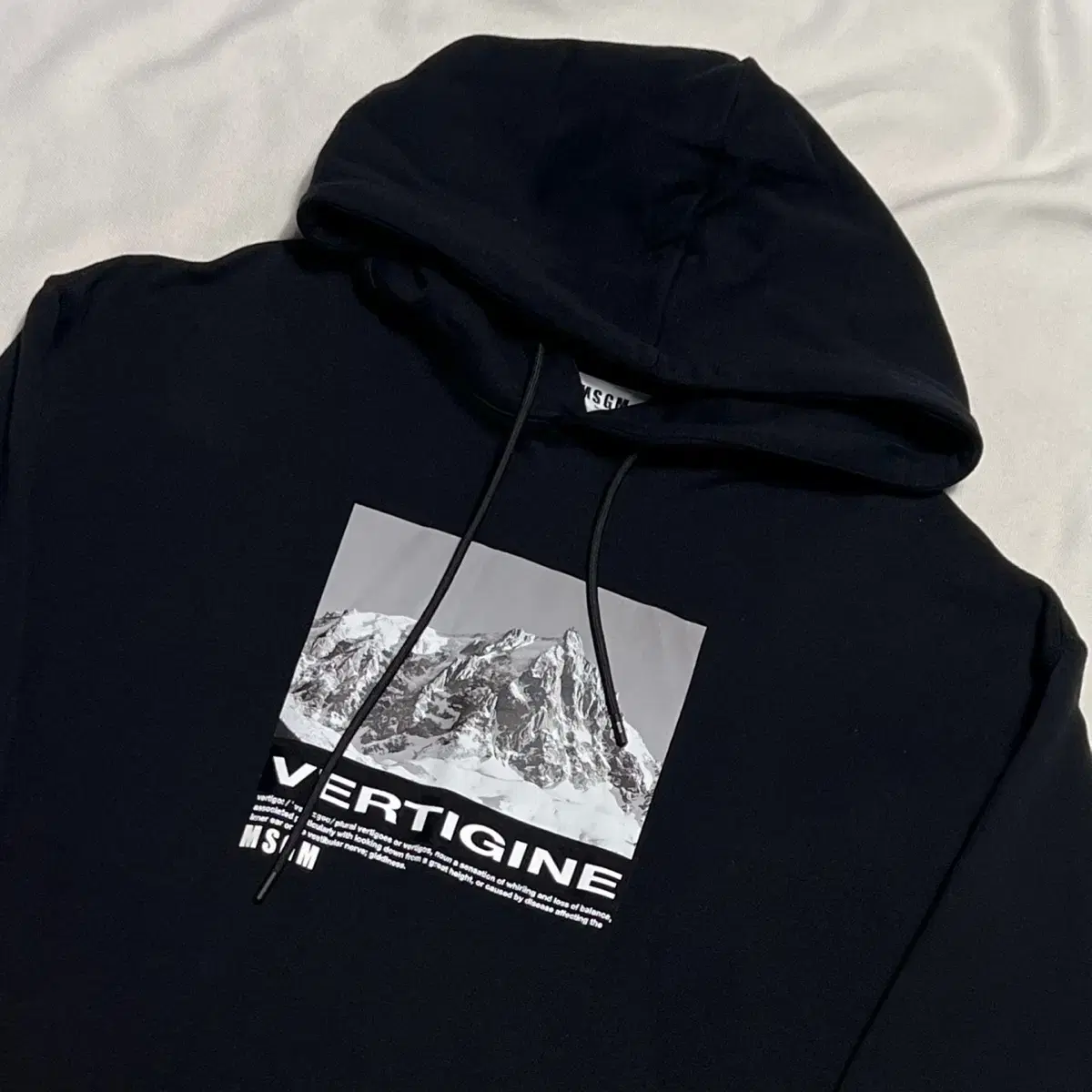 M MSGM Mountain Printed Hoodie