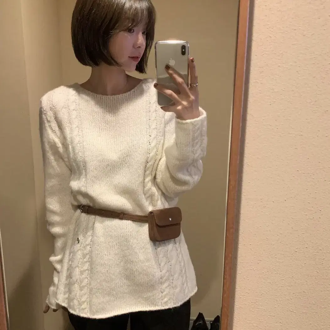 썸웨어버터 Some Cable Long Sleeve Knit