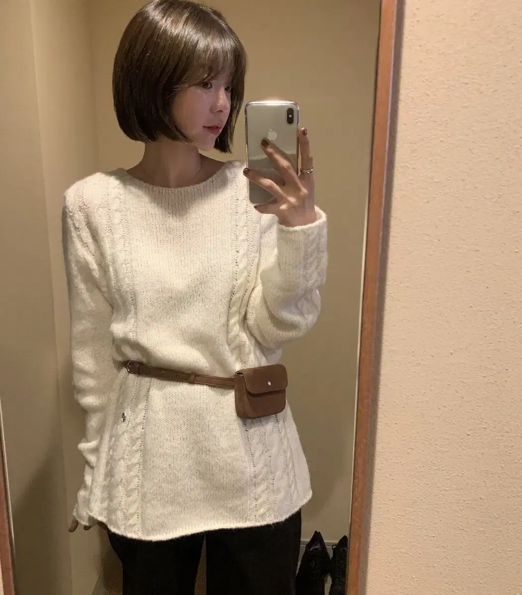 썸웨어버터 Some Cable Long Sleeve Knit