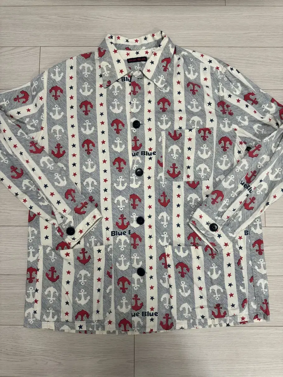 BlooBloo Japan Anchor Pattern Chore Shirt Jacket