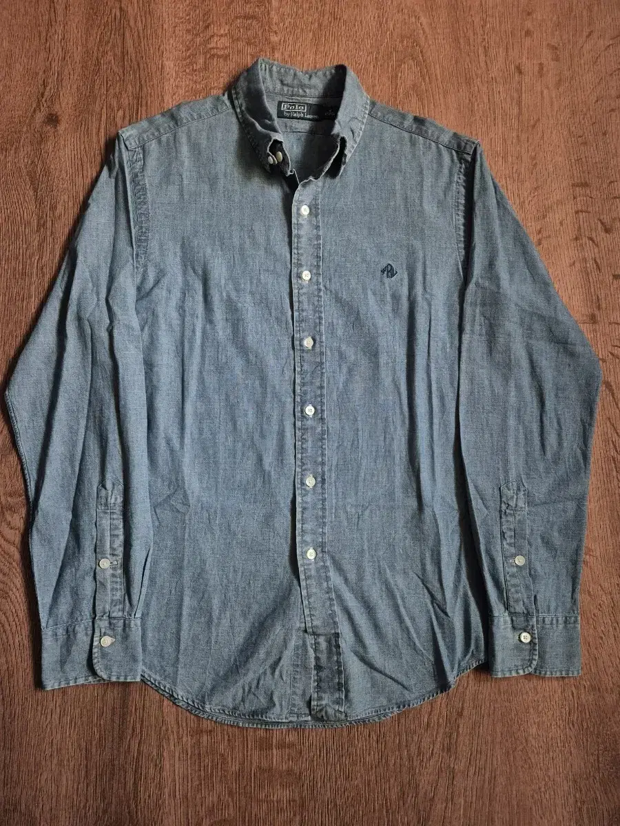 Polo Ralph Lauren 'PRL' embroidered chambray shirt