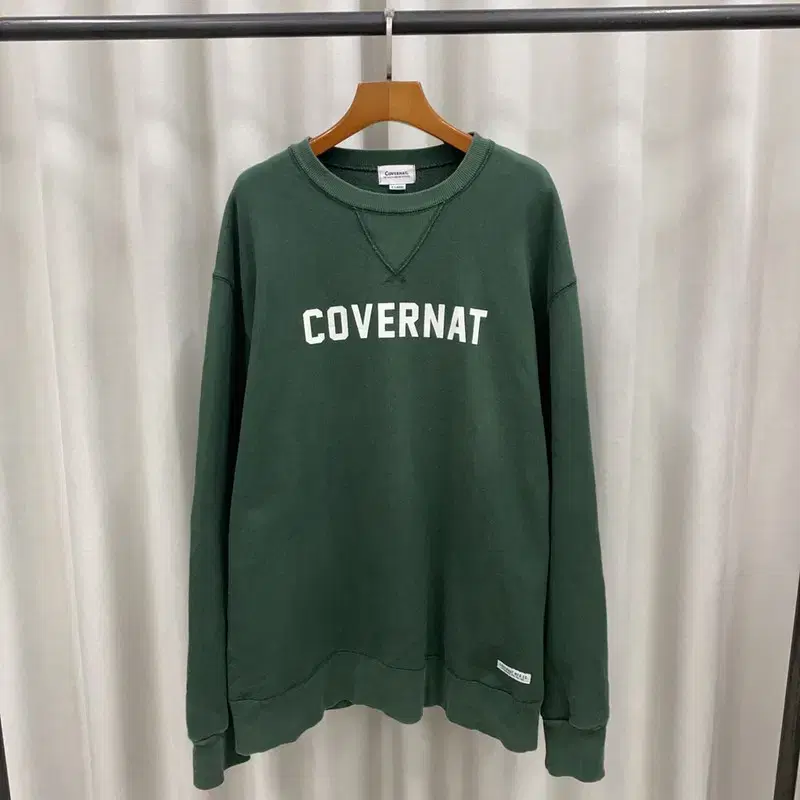 Covernat Green Sweatshirt Man to Man 105 A07343