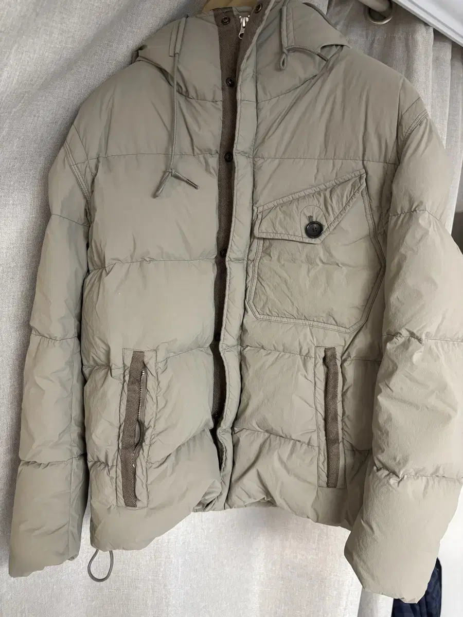 TenC Survival Padded Down Jacket Arctic Sage Gray