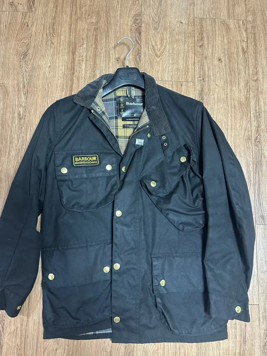 Barbour International Original Wax Jacket A7 Black Size 38