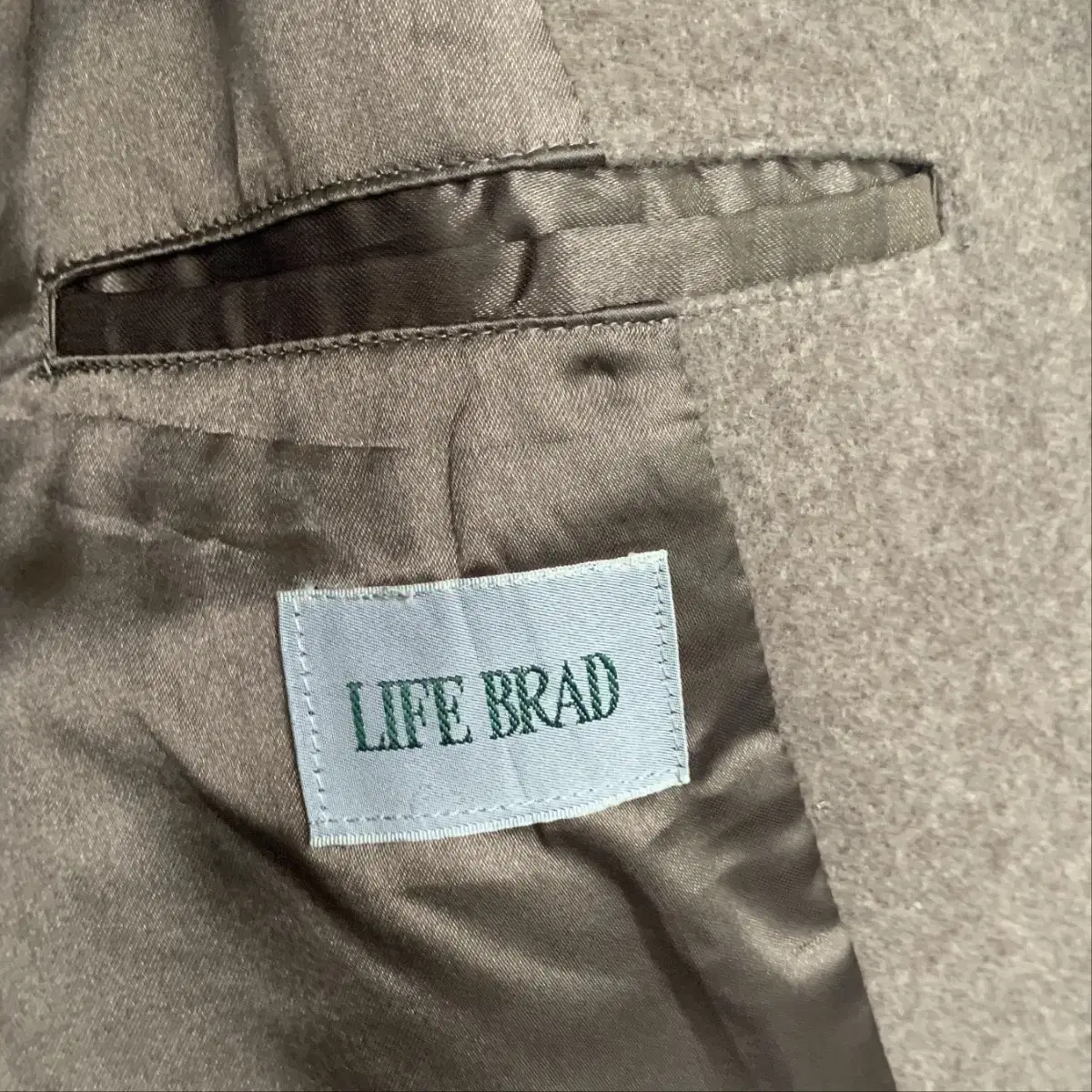 LIFE BRAD 더블버튼 울 맥시 롱코트