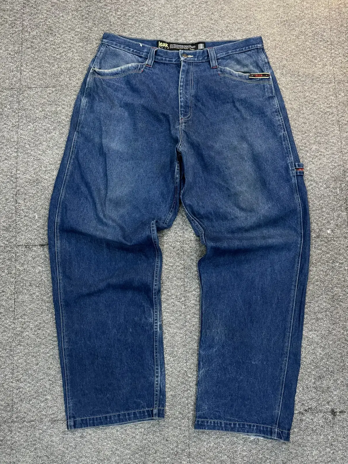 (38) LEAK WEAR Wide Denim Pants