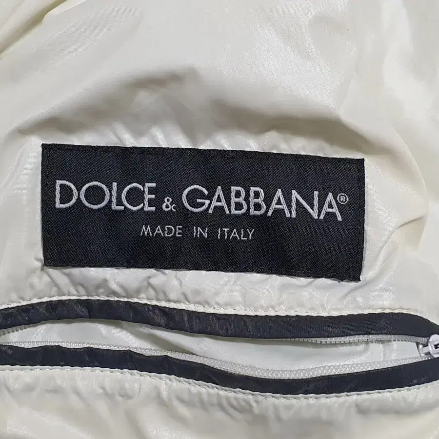 DOLCE&GABBANA 돌체 엔 가바나 라나울배색 후드 숏패딩