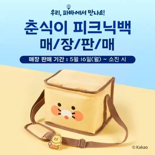 춘식이 보냉백, 피크닉백 새상품