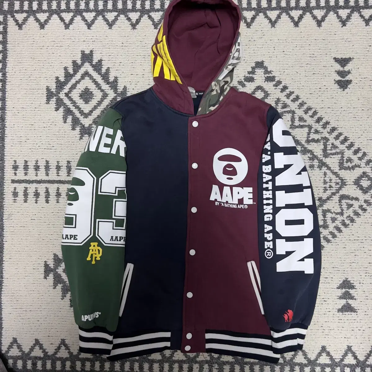 Genuine Vape Ape Universe Multicolor Hooded Varsity