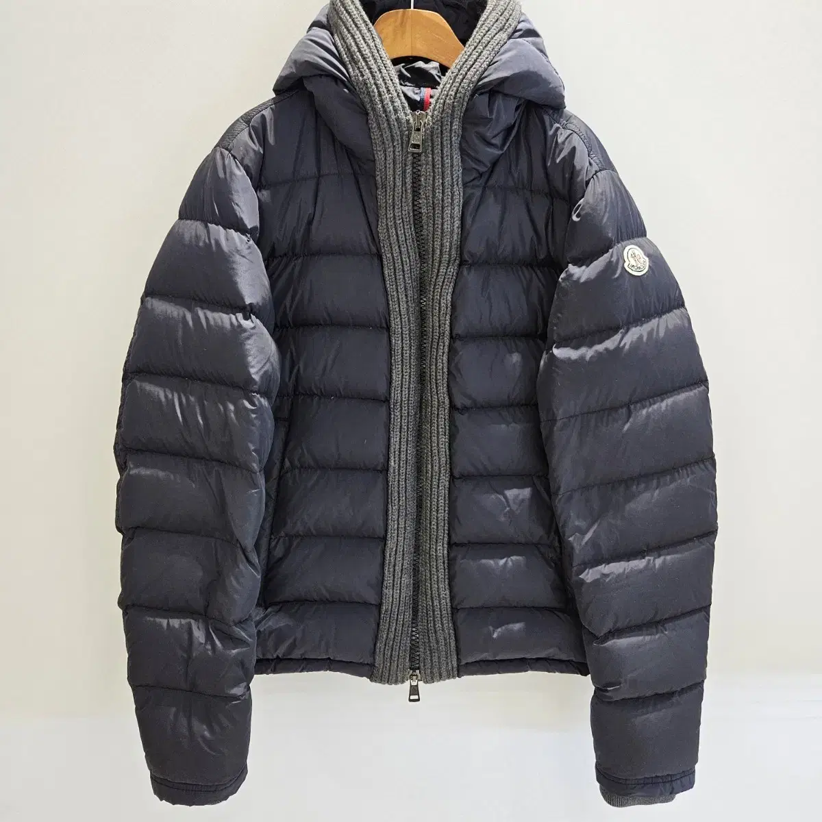 Moncler Hooded Knit Padded Jumper