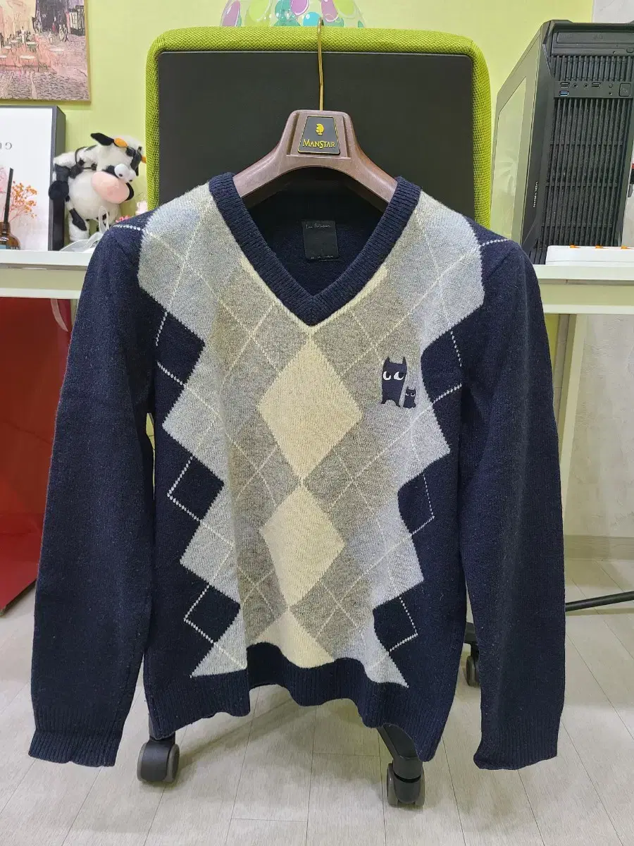 Men's argyle style knit for sale.