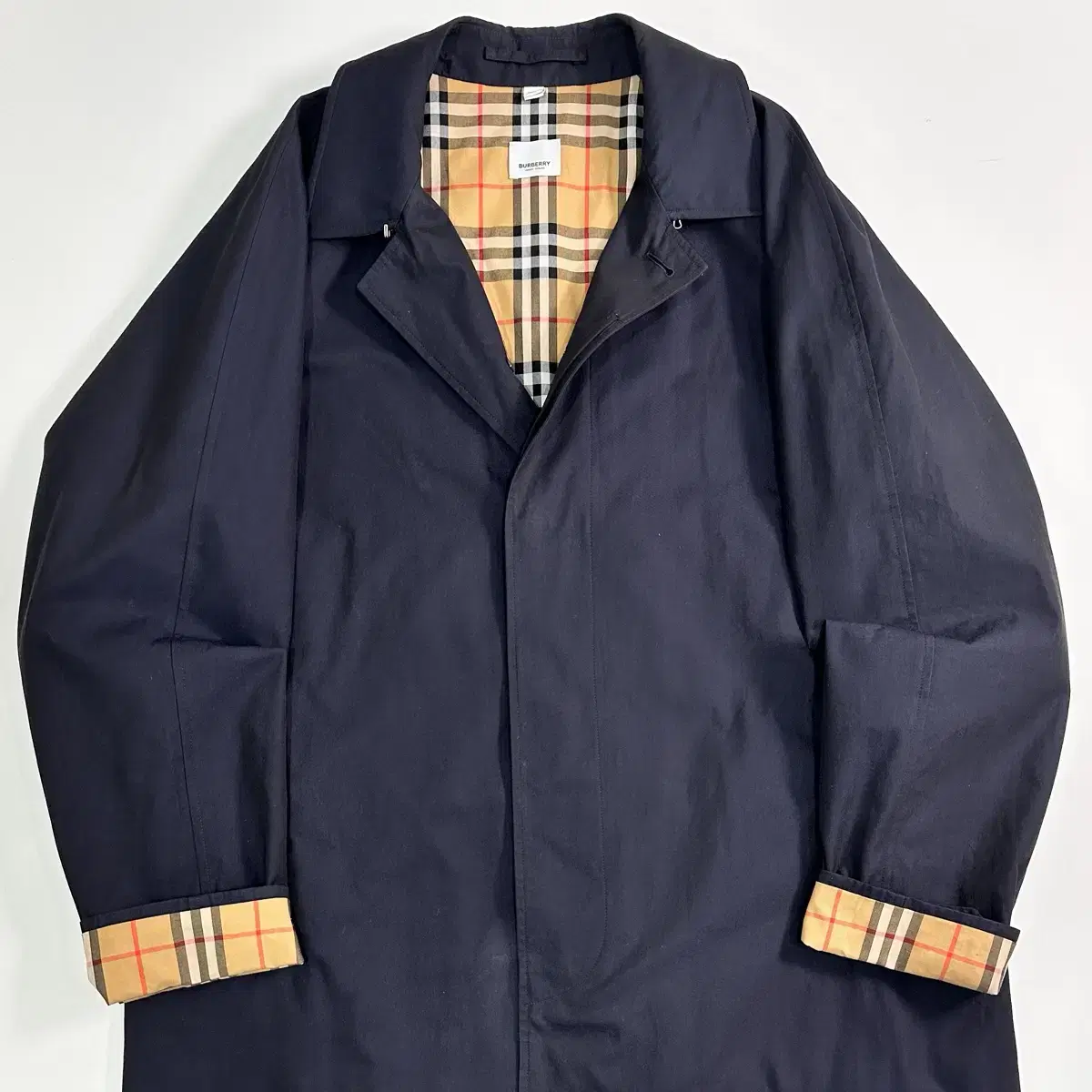 Burberry Navy Campton Heritage Carcoat