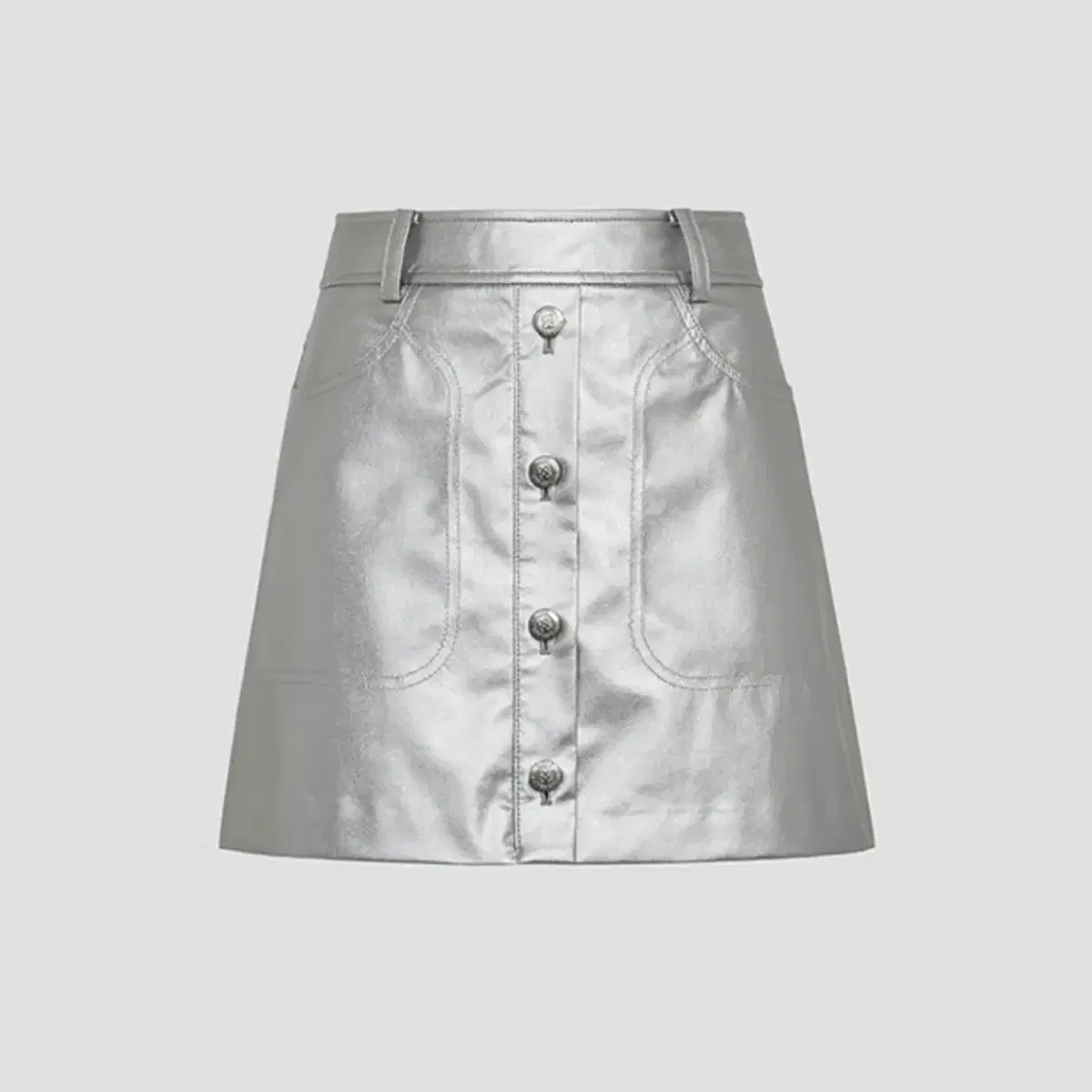 지포어 [ G / F ] GLOSSY LEATHER SKIRT