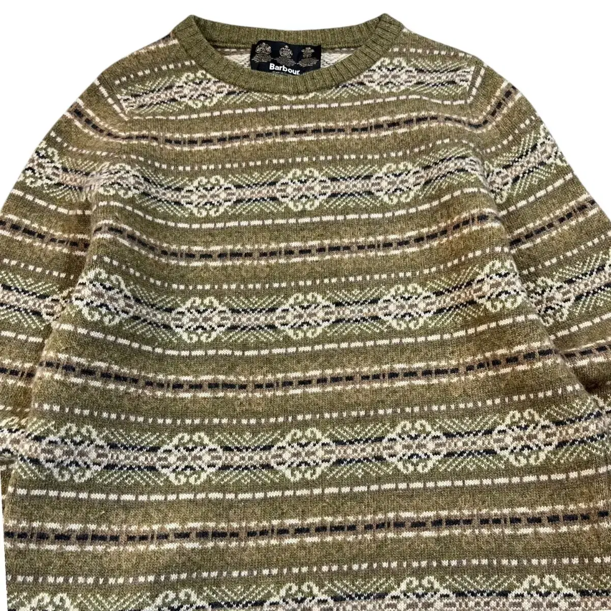 Barbour Rams Fair Isle Wool Knit