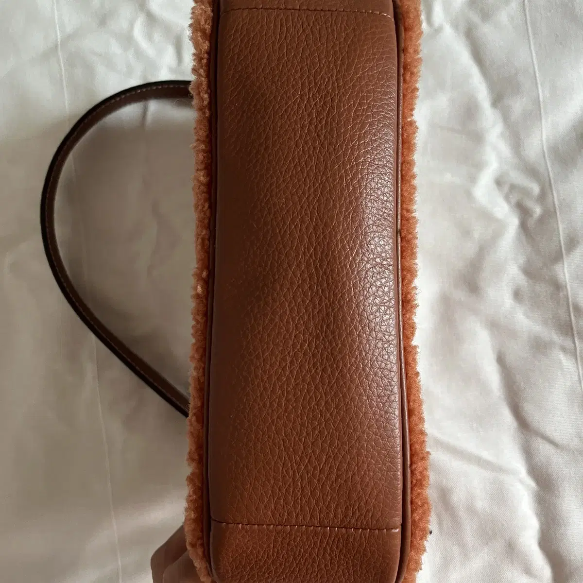 COACH shearling Teri Shoulder Bag