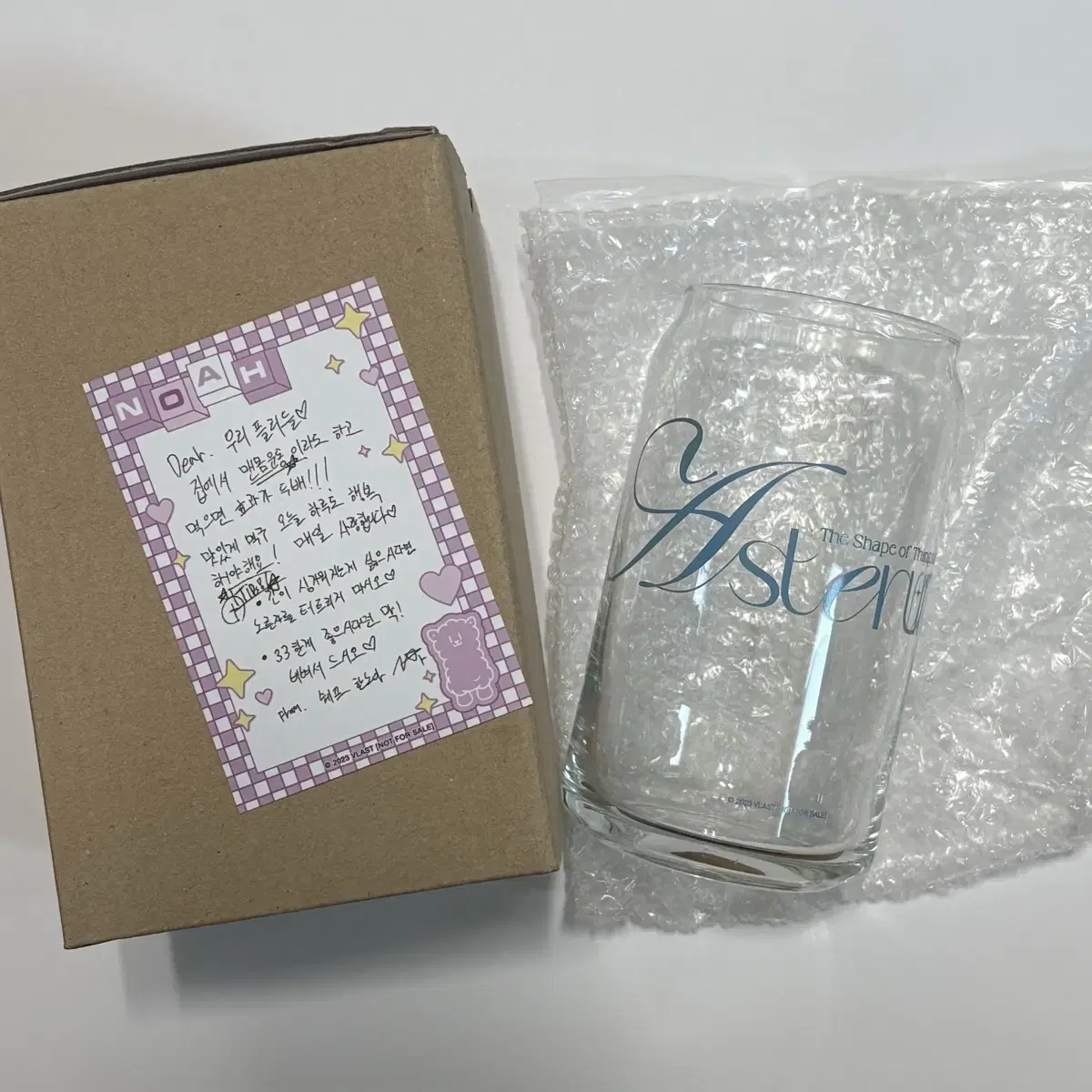 Plave Apple Shop noah handwritten letter + cup pre-order benefit sells!